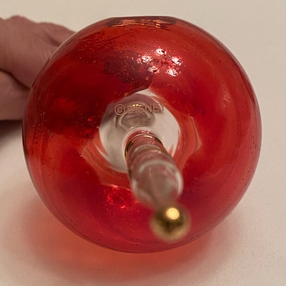 Disney arribas bros Mickey Mouse Red Gold Blown Glass Finial Ornament 8.5" Box - Picture 11 of 15